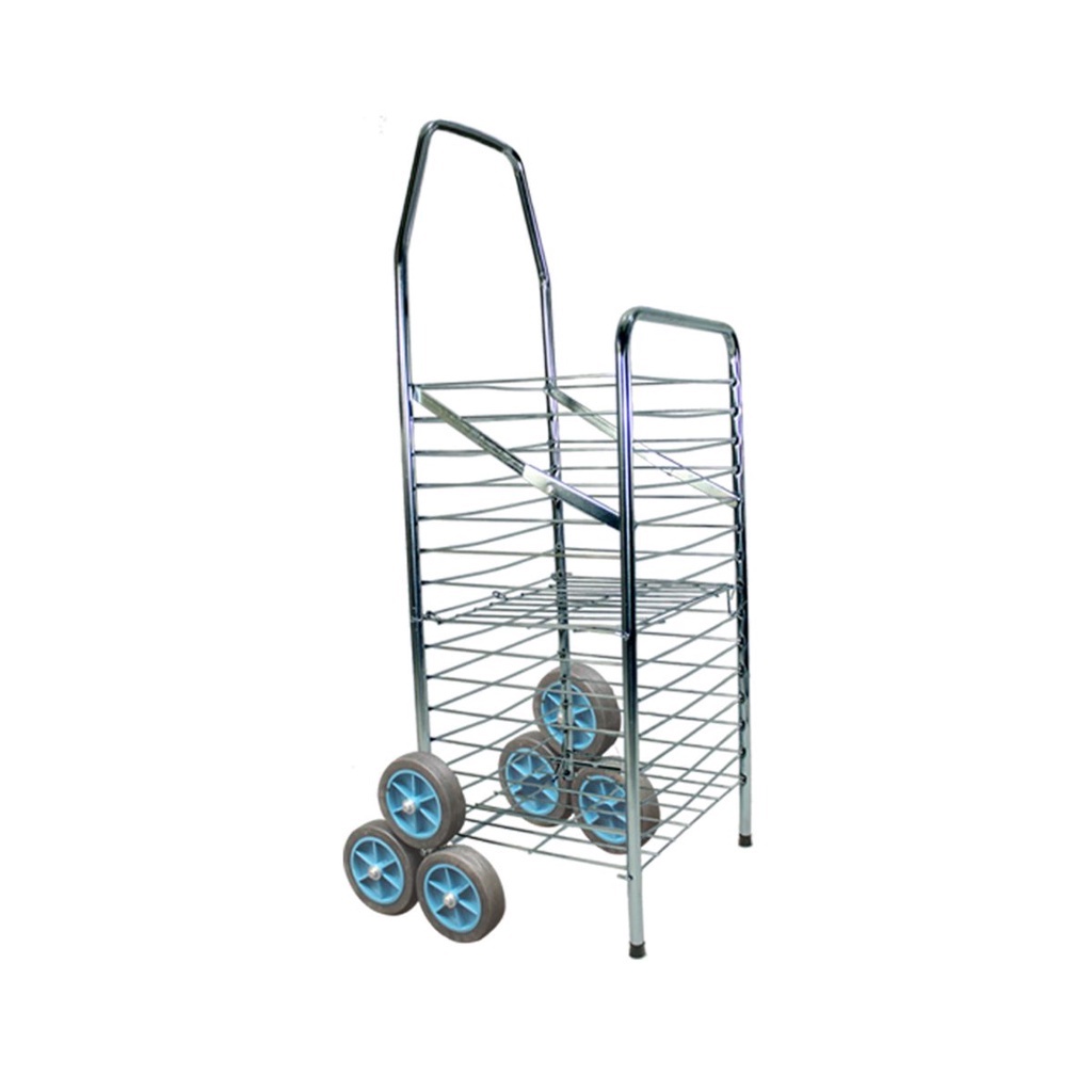 Carrinho De Feira Dobrável Para Subir Escadas com 3 rodas Reforçado Aranha