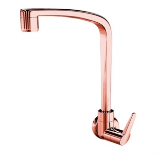 Torneira Cozinha 1168 F71 Flatt Parede Rose Gold Lorenzetti