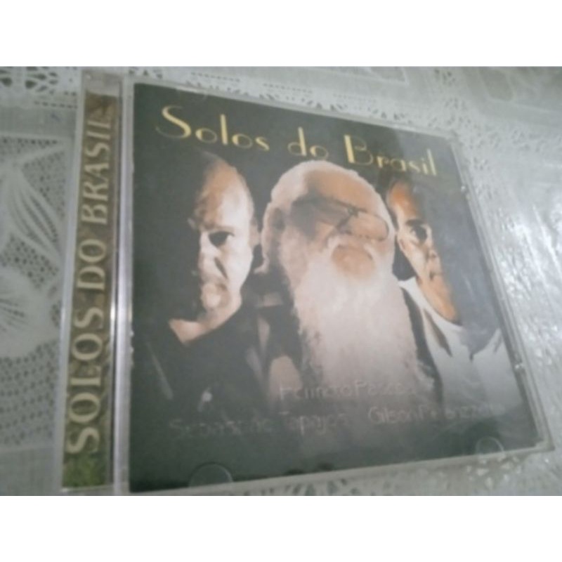 CD solos do Brasil com Hermeto Paschoal Gilson peranzzetta e Sebastião tapajós perfeito estado midia e capa i