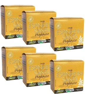 Kit 6cx Chá de Espinheira Santa – Orgânico (60 sachês) – Campo Verde em Oferta na Shopee
