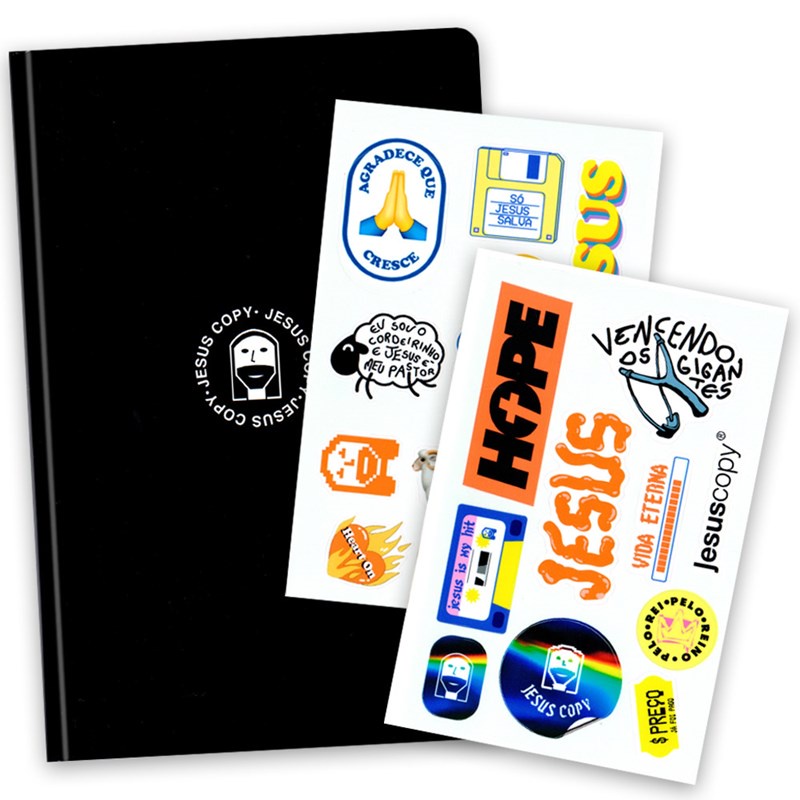 Bíblia Jesus Copy Sticker | NVI | Capa Dura Preta em Oferta na Shopee