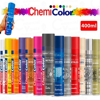 Tinta Spray 400ml Todas As Cores Metálicas Luminoso Uso Geral Secagem Rápida Madeira Automotivo em Oferta na Shopee