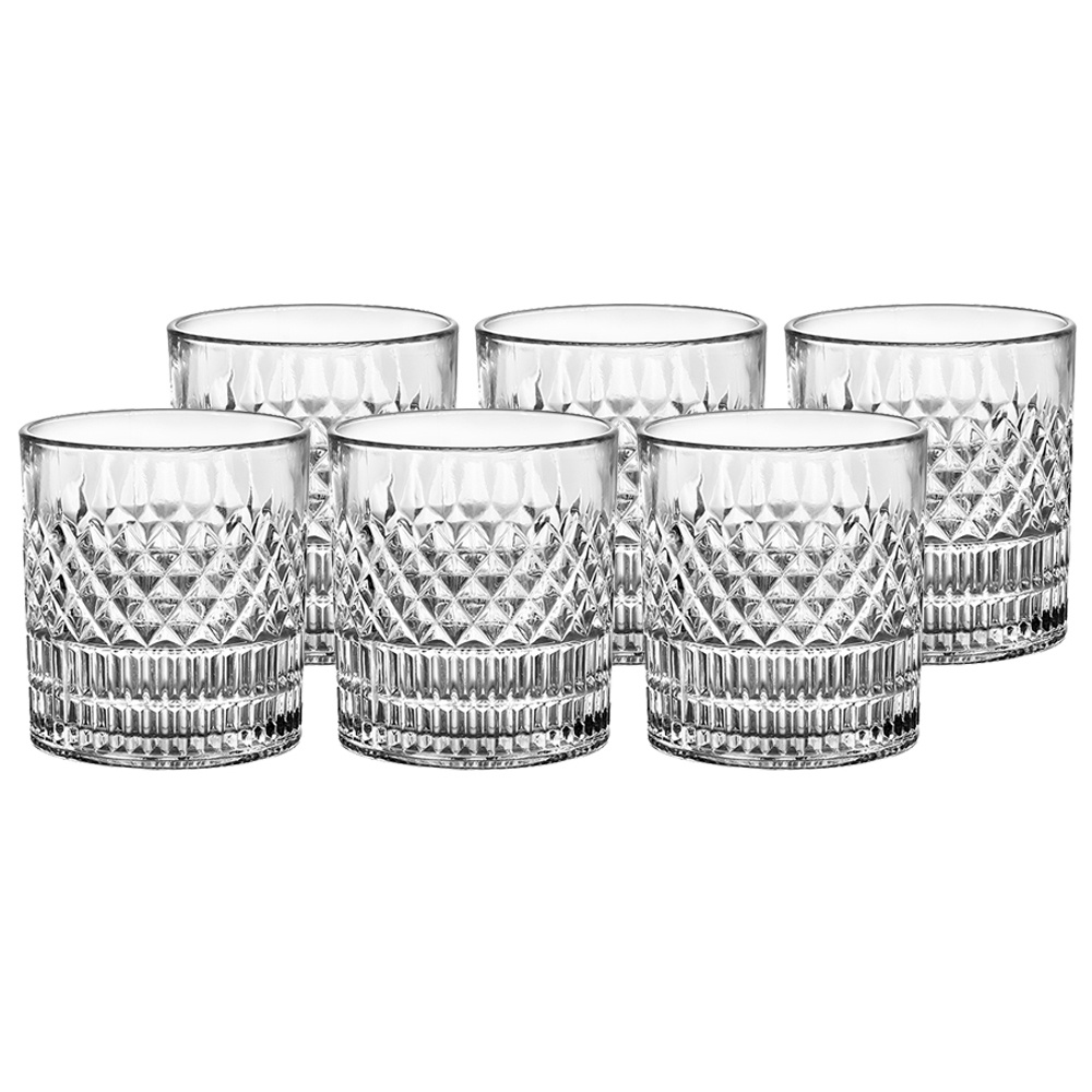 Copo De Whisky Cristal Ecológico Bebidas Drinks Baixos 310ml Esplanada 6 Unidades - Home & Living