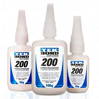 Adesivo Cola Multiuso Instantâneo Tek Bond 200 - 20gr/50g/100 Artesanato Viscosidade Alta em Oferta na Shopee