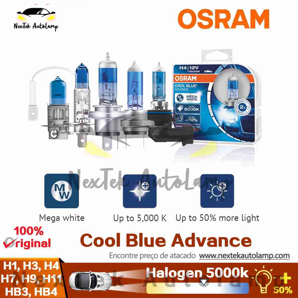 Osram Cool Blue Advance H H H H H H Hb Hb K Carro