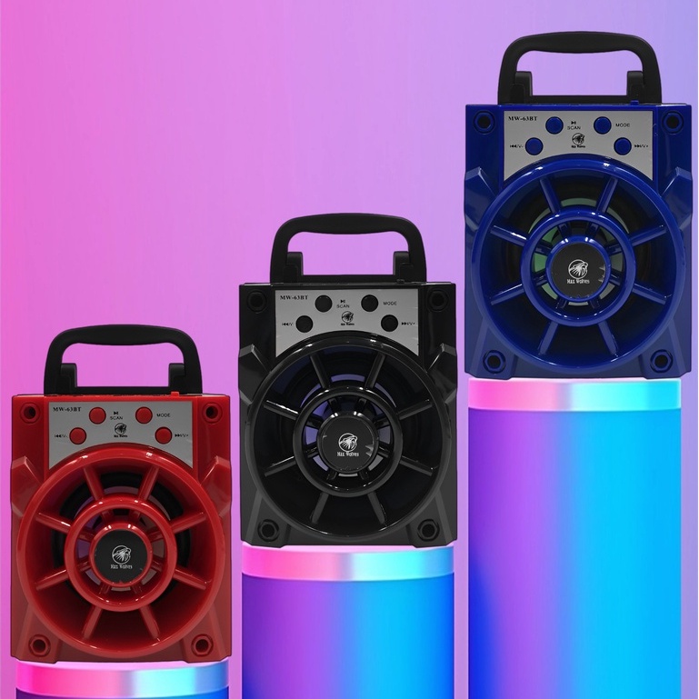 CAIXA DE SOM MW-63BT CARTÃO DE MEMÓRIA, USB E BLUETOOTH FM