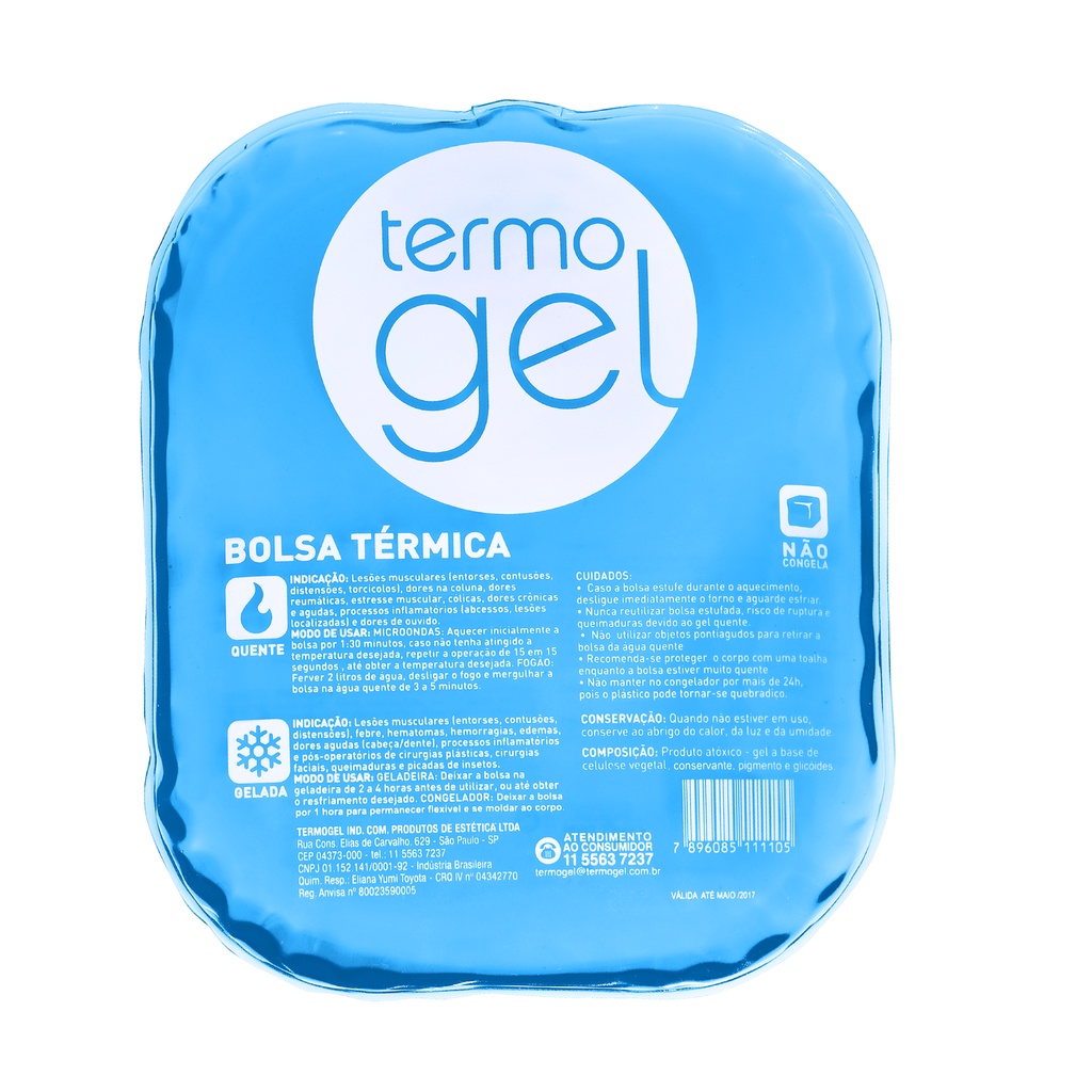 Térmica De Gel Azul Termogel Compressa Quente E Frio Shopee Brasil