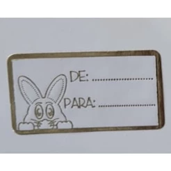 100 Etiquetas De Para Páscoa Com . Cod-01024 (Ms)