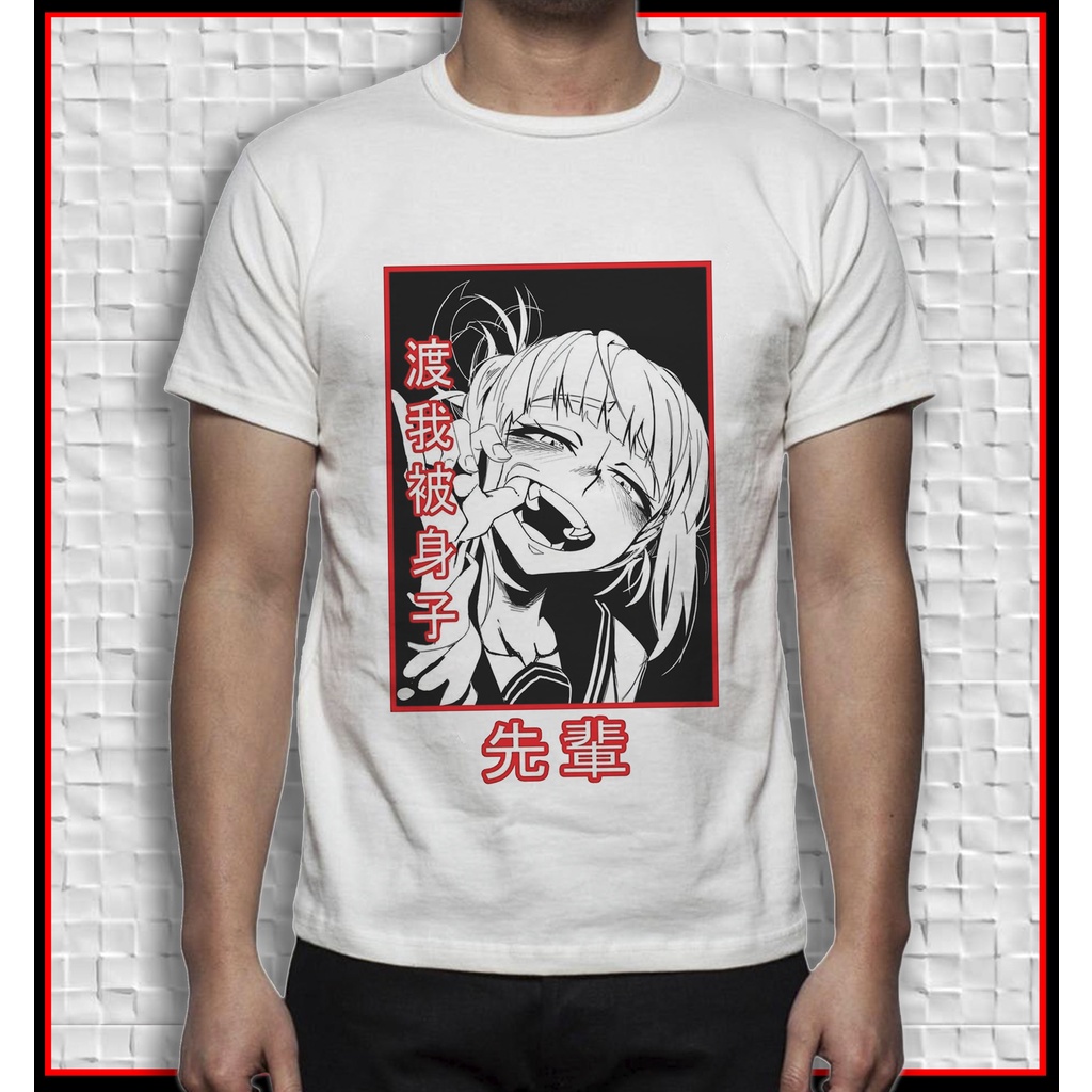 Camisa de desenho personalizada arte  Toga boku no hero Academia anime geek deku kacchan todoroki