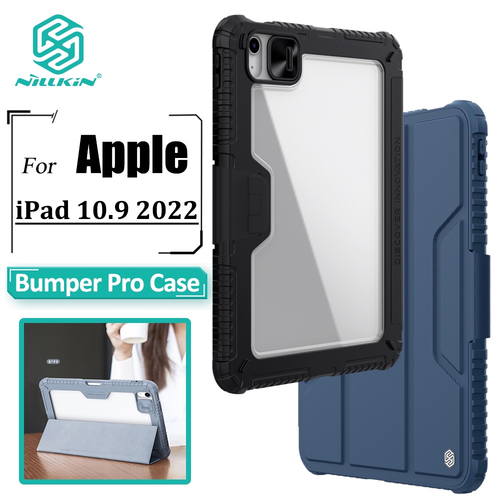 Nillkin Pára-Choques Pro Capa De Couro Para iPad A16 2025/10a Geração/10.9 2022 Caso Inteligente Wake Flip Com Câmera Sl em Oferta na Shopee