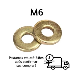 Arruela Lisa M6 Bicromatizada