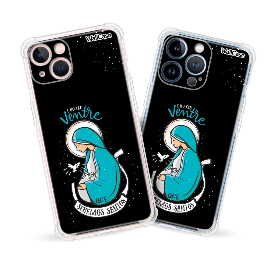 Capinha de Celular Dg107 Religiosa Nossa Senhora Para iPhone 5 6 7 8 11 12 13 14 15 16E 17 Se Xr Xs Pro Max