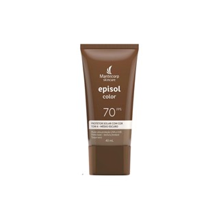 Mantecorp Episol Color Protetor Solar Facial FPS70 Tom 4 Médio Escuro 40ml