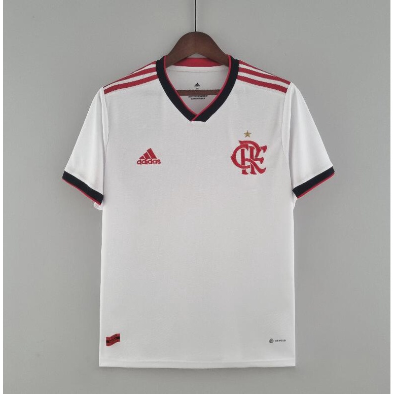 Camisa De Futebol 2022/2023 Flamengo Away Camisa branca