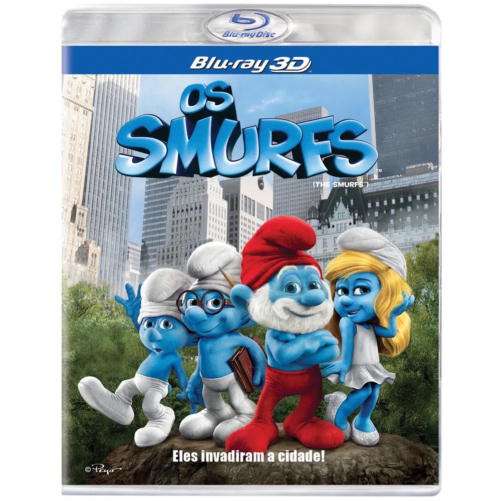 Blue Ray Disc Original Filme Os Smurfs em 3D