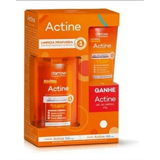Kit Gel de Limpeza Profunda Antiacne Actine Pele  Acnéica 120ml + Gratis 40ml em Oferta na Shopee