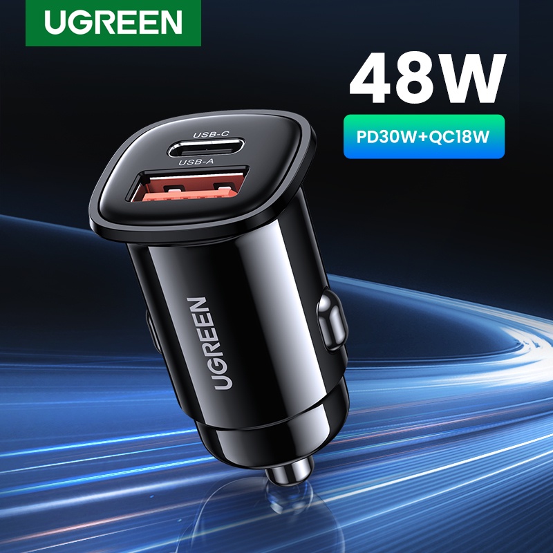 UGREEN 30W 18W Carregador Rápido De Porta Dupla Para iPhone 14 Pro Max 13 XiaoMi Realme