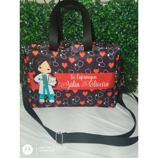 Bolsa G Personalizada enfermagem alça transversal em Oferta na Shopee