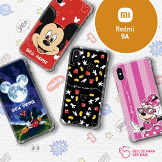 Capa Capinha - Xiaomi Redmi 9A -  Mickey e Minnie Disney Personalizada com Nome