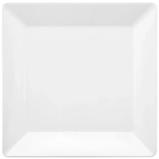 1 Prato Raso Quartier White 26,5cm Branco Quadrado Oxford Porcelanas