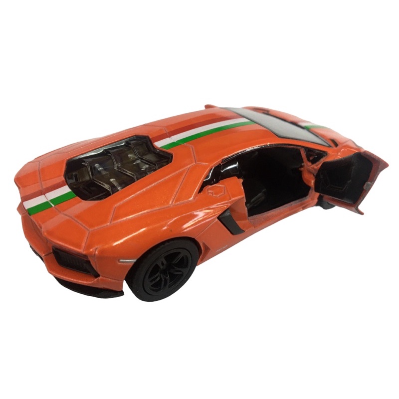 Miniatura Lamborghini aventador LP700-4 com lista escala 1/38 | Shopee  Brasil