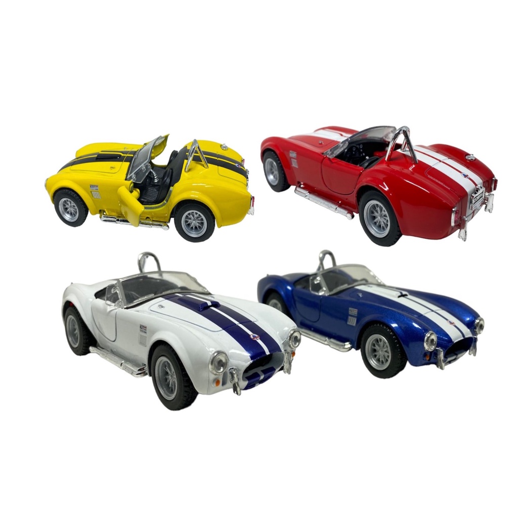 Carro Miniatura Shelby Cobra 1965 Carrinho Ferro Antigo Escala 1:32