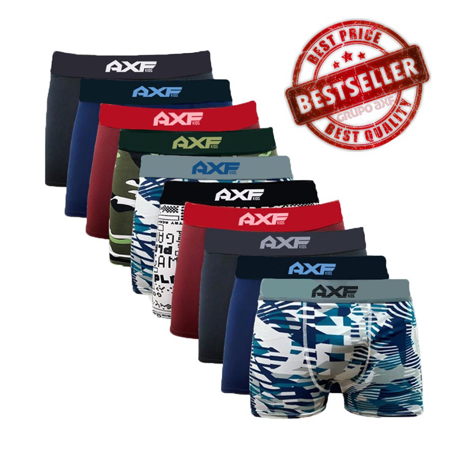 Kit com 10 cueca Boxer Microfibra