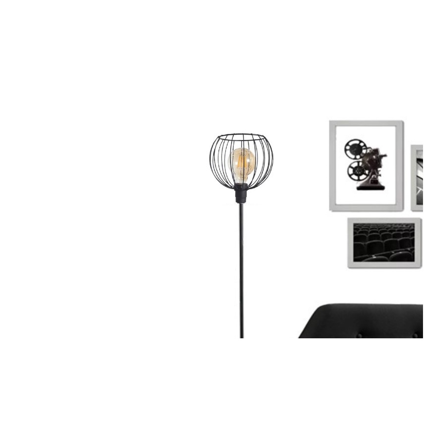 Luminária Chão Globo Skyshow® Coluna Retro  Piso Abajur Abajur vintage