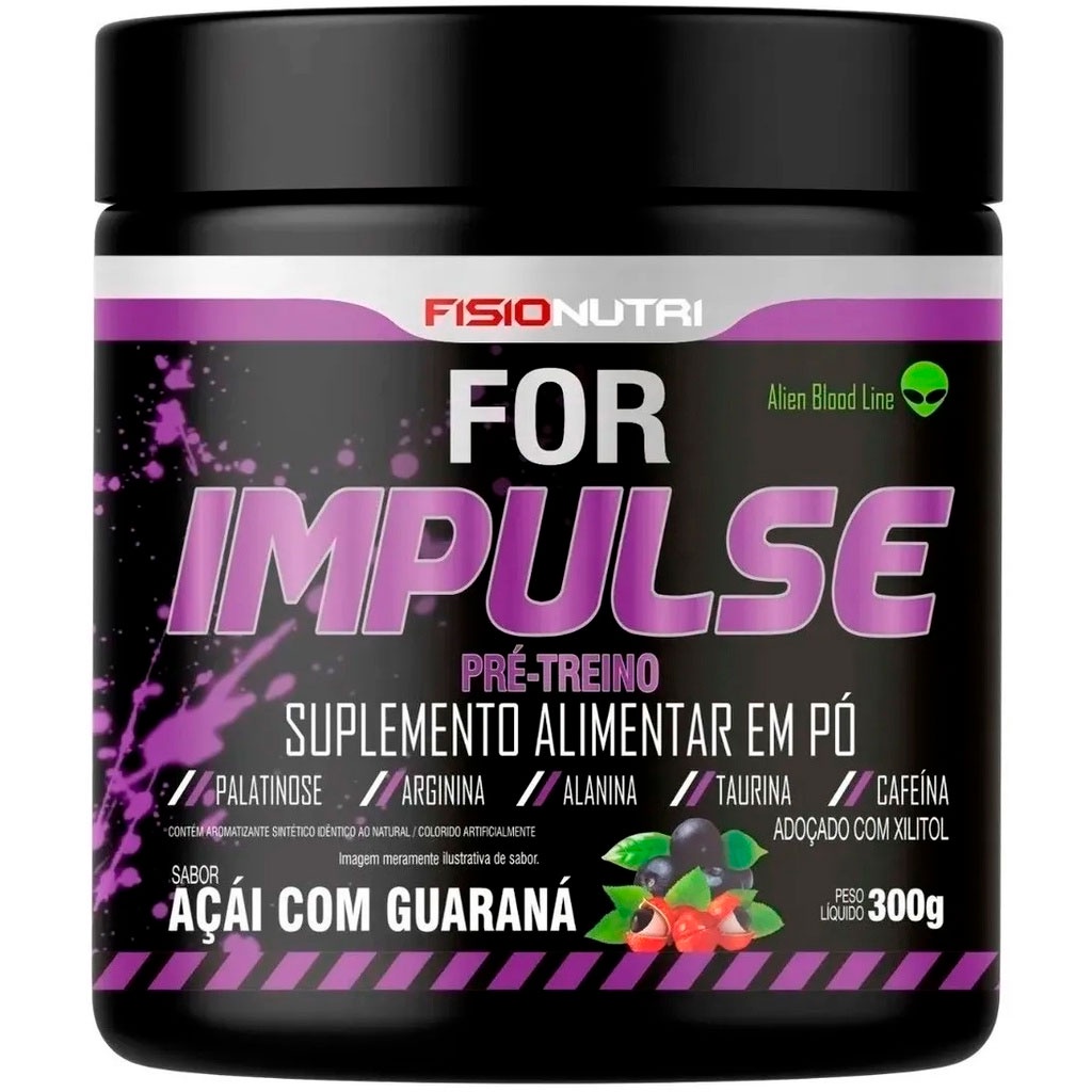 For Impulse Pré Treino - Pote 300g - Fisionutri (100% Original)