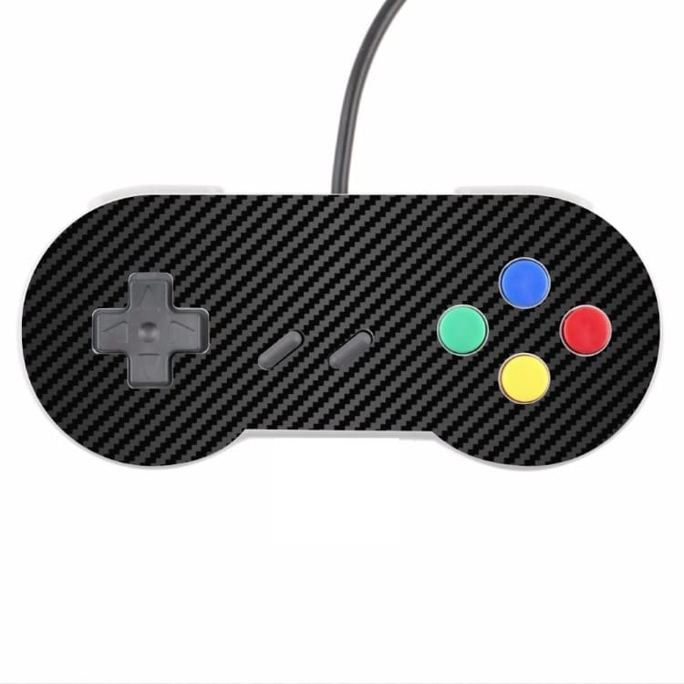 Skin Controle Snes Adesivo Nintendo Skin Pelicula Protetora Fibra Preto Black
