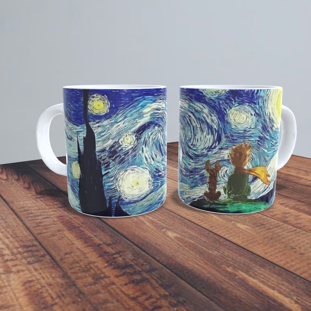 Caneca Van Gogh Pequeno Príncipe Noite Estrelada em Oferta na Shopee