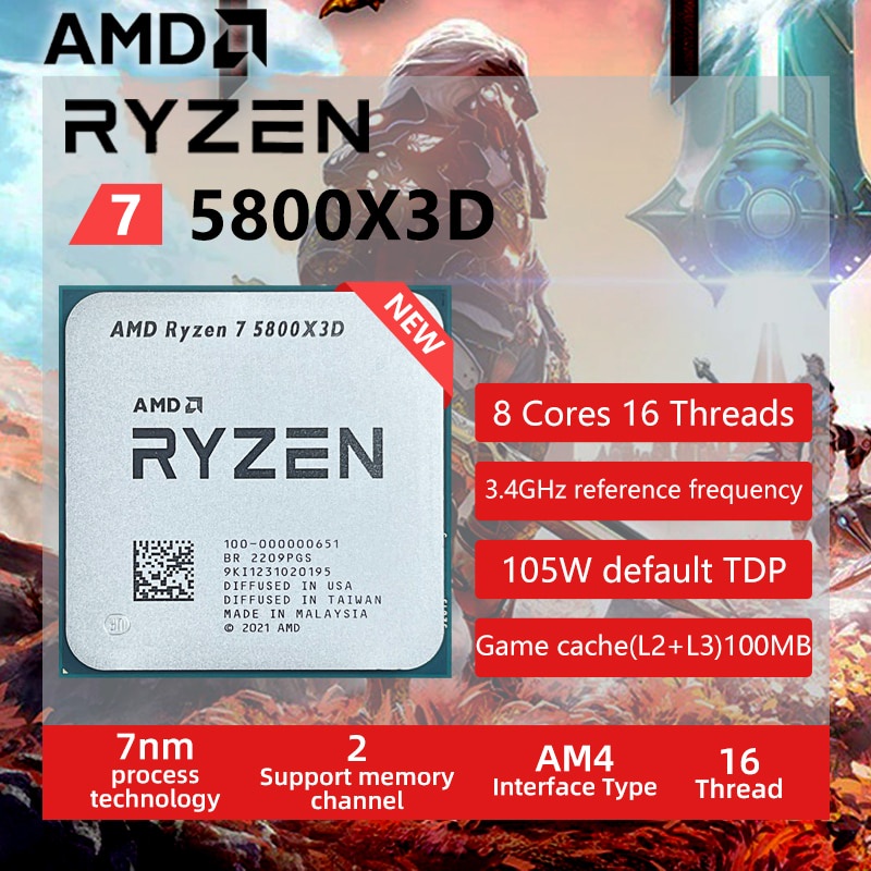 Amd Ryzen 7 5800x3d Am4