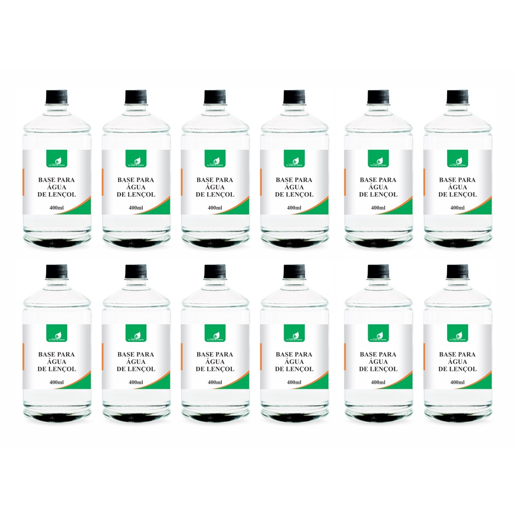 12 Bases Pronta Para Água De Lençol 400ml