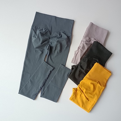 Calça Esportiva Sem Costura De Cintura Alta Leggings Ver Corrida Esmagadora Bumbum em Oferta na Shopee