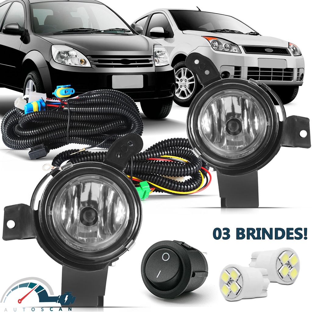 Kit Farol De Milha Neblina Ford Fiesta Ka