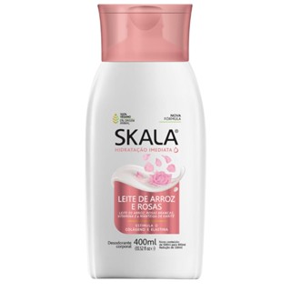 Loção Creme Hidratante Corporal Arroz e Rosas Skala 400ml