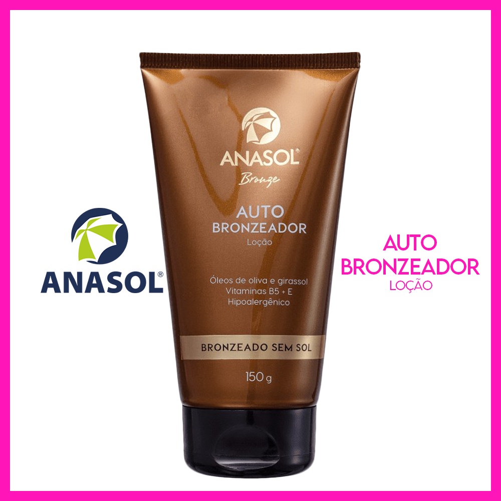 Anasol Autobronzeador 150g (Fórmula hidratante, não pegajosa, que simula o tom da pele bronzeada naturalmente) em Oferta na Shopee