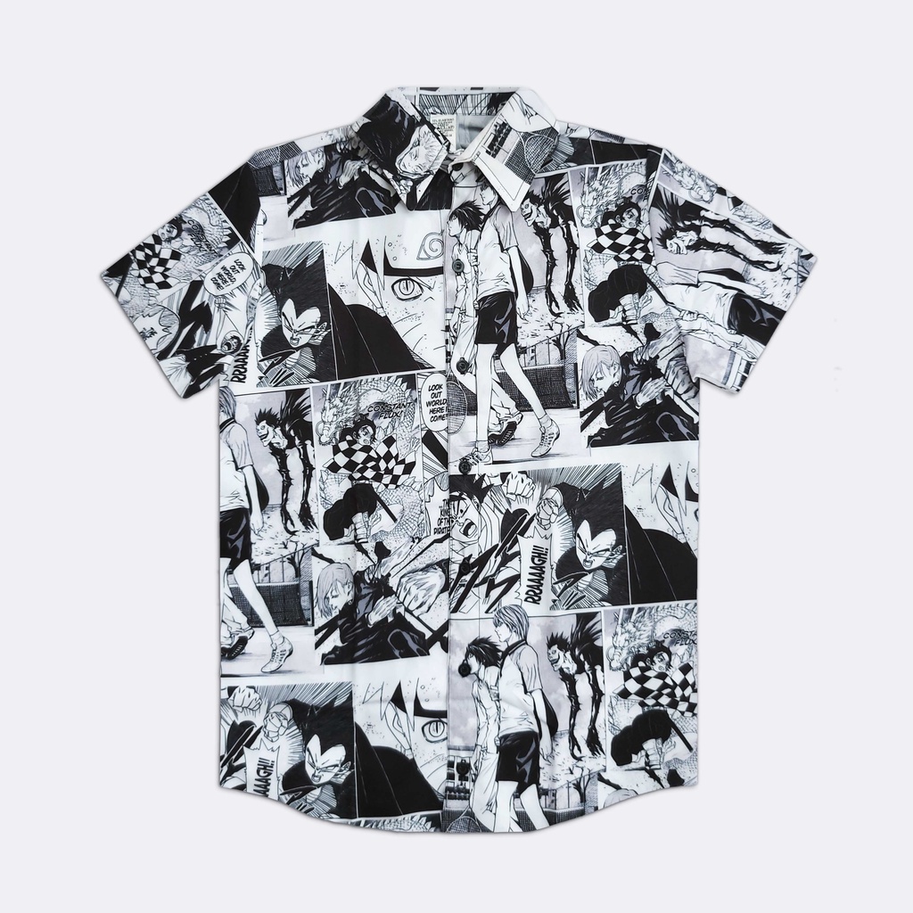 Camisa Social Mangá Animes Manga Curta Unissex