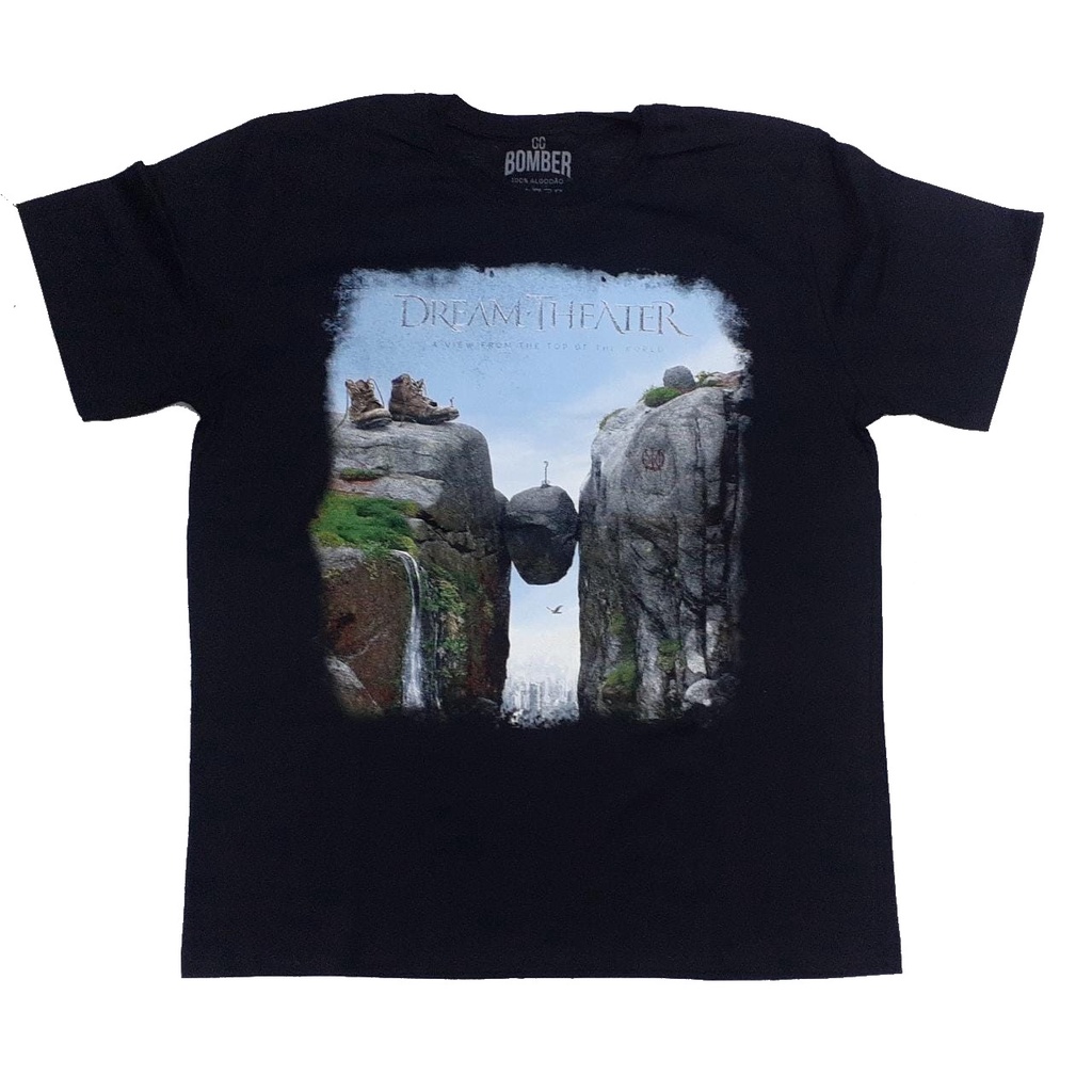 Camiseta Dream Theater Preta A view from the top of the World banda de rock BO597