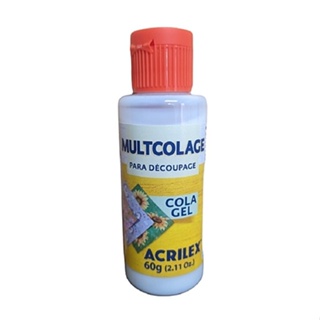 Multcolage Cola Gel para Decoupage Acrilex  60g em Oferta na Shopee