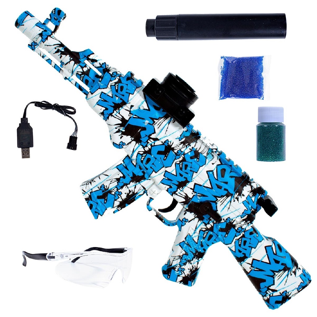 Rifle Bolinha Gel Arma Brinquedo Automática AK-47 51cm Orbeez