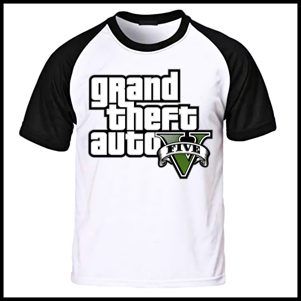 Camiseta Gta 5 Camiseta Grand Theft Auto V Blusa GTA 5 Personalizada Unissex Camiseta Jogo Gta v ...
