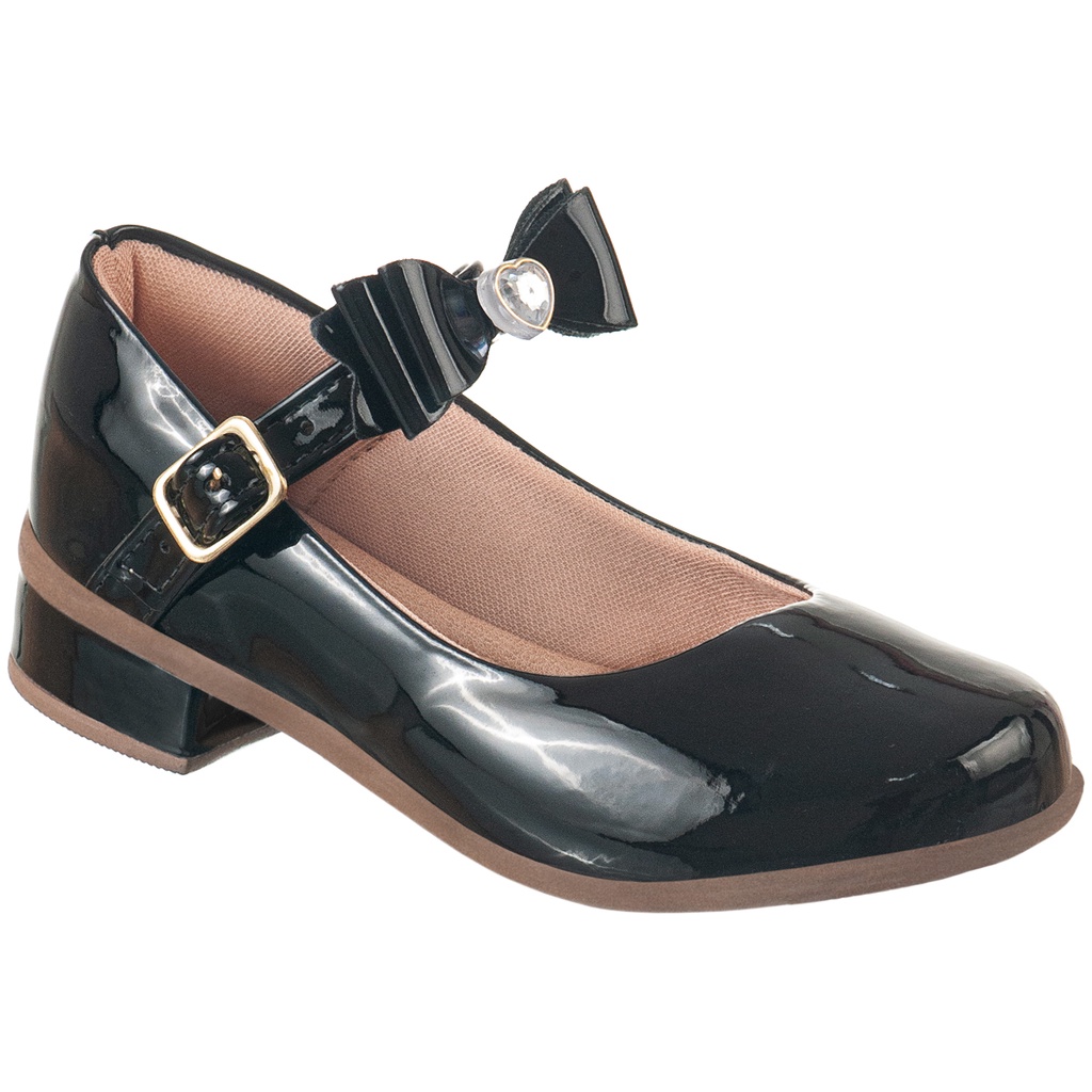 Sapatilha Infantil Feminina Laço Enfeite Coração Pérola Brilho Boneca Salto Baixo Alto Médio Macio Festa Moda Blogueira em Oferta na Shopee