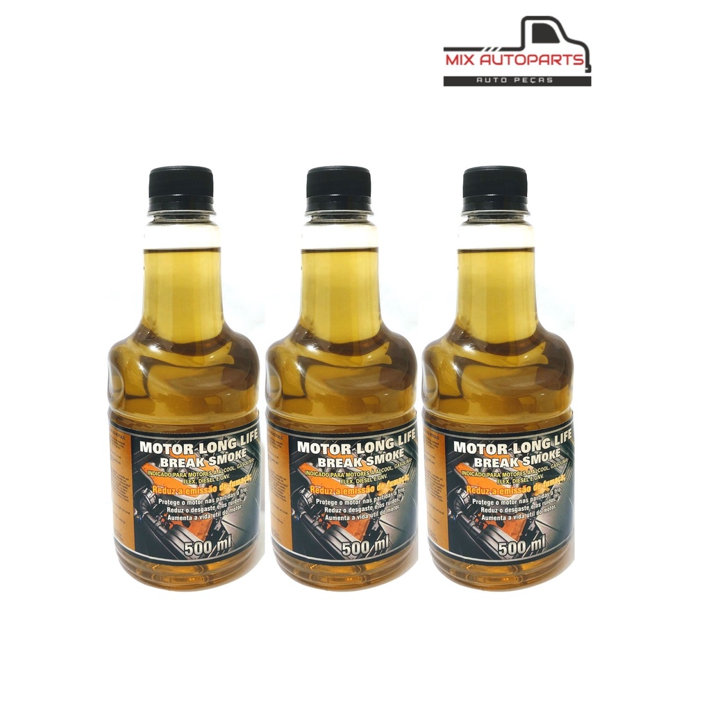 Kit 3 Óleo de Motor Long Life Smoke 500ml Gitanes - Aditivo Motor