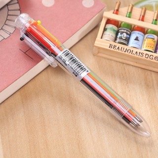 Caneta Esferográfica Multicolorida 6 Cores kit com 2 Unidades