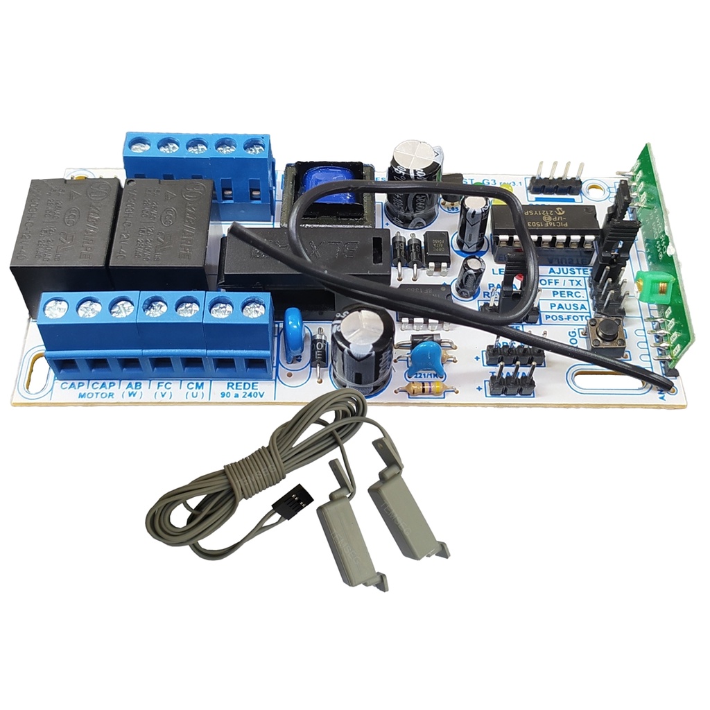 CENTRAL PORTAO MKN 433,92 MHZ + FIM DE CURSO BV PV GAREN