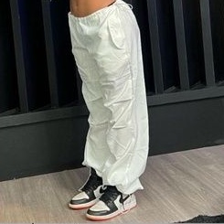 Calça Parachute Pants Y2k Vintage Clothes Cargo Baggy Pants