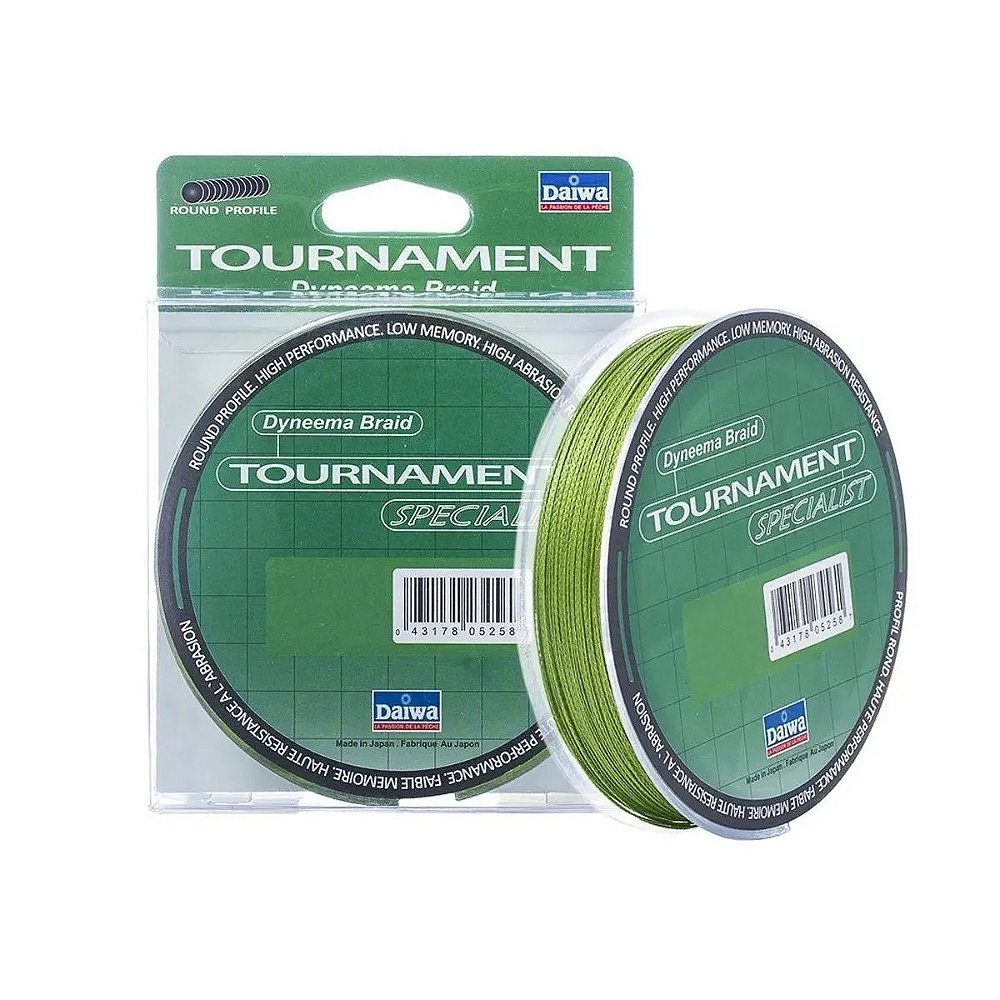 Linha Multifilamento Daiwa Tournament 4X Verde 150m Super PE Braid Japan