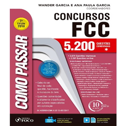Como Passar Em Concursos Fcc: 5.200 Questões Comentadas