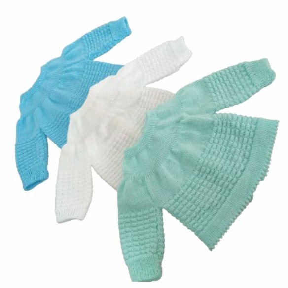 3 casacos de lã recém nascido em Oferta na Shopee